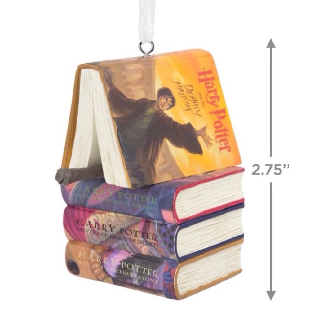 Hallmark Harry Potter Stacked Books with Wand Christmas Ornament (NWT) - Picture 4 of 11